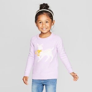 Toddler Girl 3T 4T Sweater Pullover Purple
